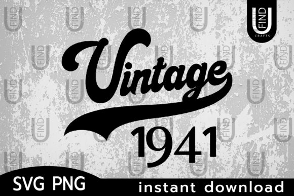 Vintage 1941 Embroidery Design